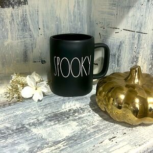 Rae Dunn matte black SPOOKY mug